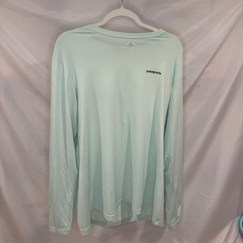 Patagonia Men's Long Sleeve Mint-Green Top